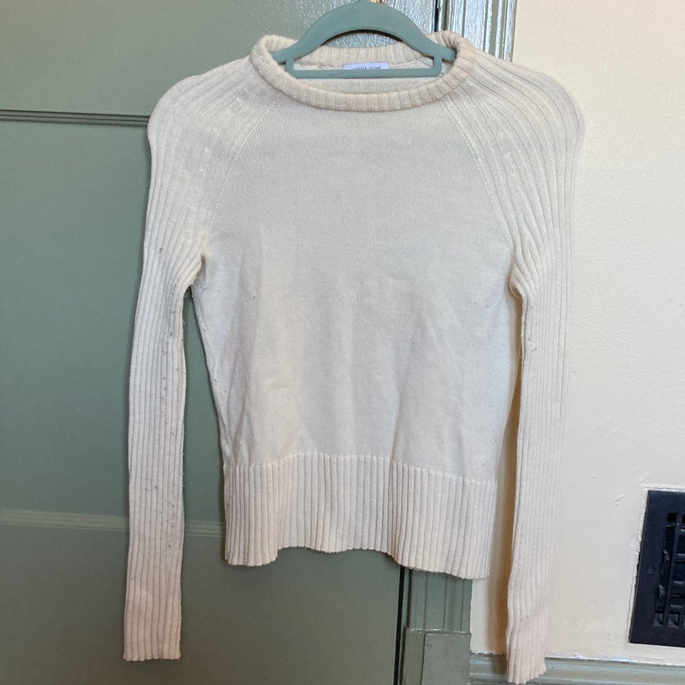 Janessa Leone Cream Crew Neck Sweater